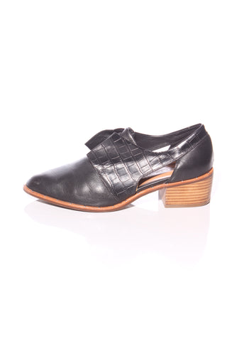 MI PIACI - Croc embossed + smooth leather shoes! 42