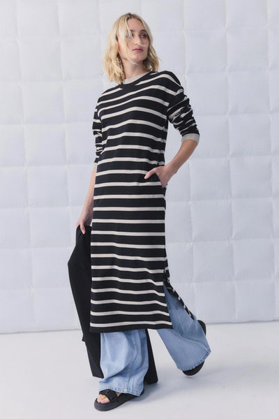 DECJUBA D-LUXE - LS stripe t-shirt dress! 10