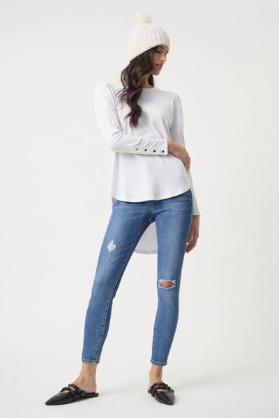 DECJUBA - Lynn rib knit top - White! 12