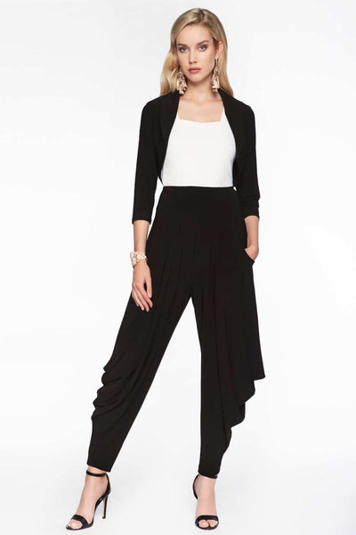 FRANK LYMAN - Black silky knit harem pant! 16-18
