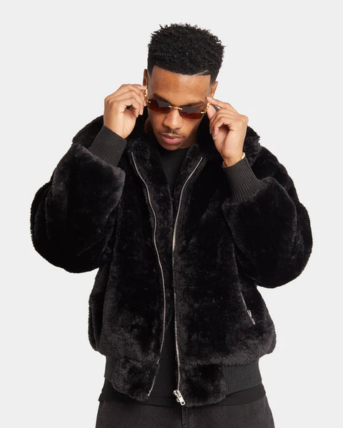 XXIII (LN) Baller faux fur bomber jacket! 16