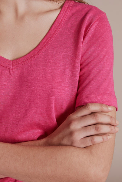 COUNTRY ROAD 'V' neck linen knit tee! 12