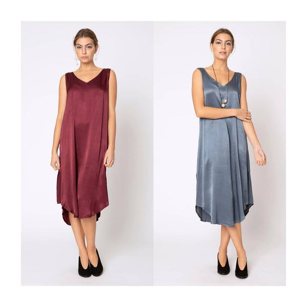 TWO BY TWO (BN) "Brooklyn" viscose satin dress! 16