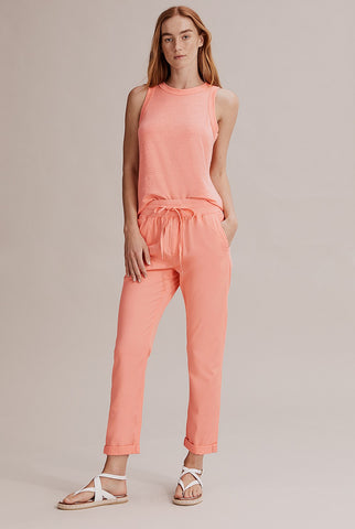 COUNTRY ROAD - Linen jersey tank - Peach! 12