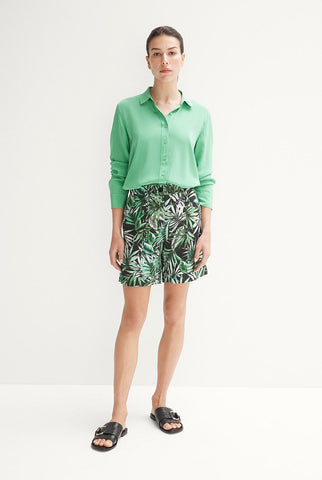 TRENERY - French linen rainforest tailored shorts! 14