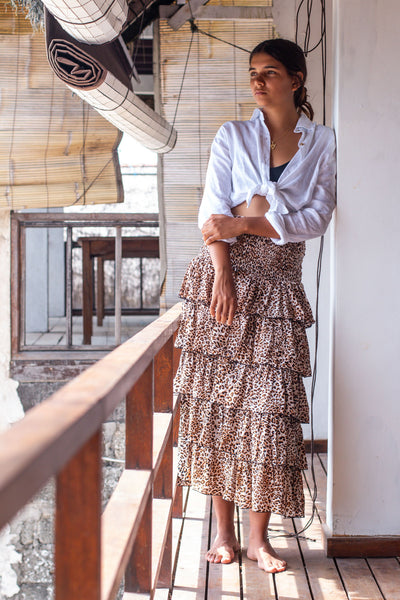 THE JUNGLE TRADER - Tiered maxi skirt! 10-12