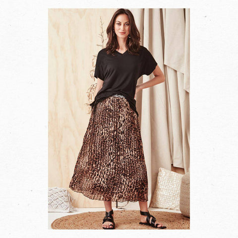 LEMON TREE - Leopard print pleat Fillipa skirt! 16