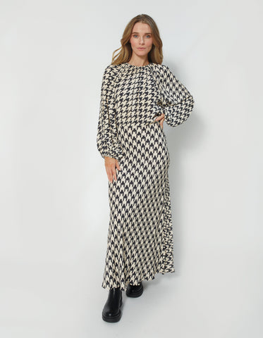 DEAR SUTTON (BN) "Blakely" viscose houndstooth dress! 14