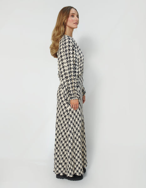DEAR SUTTON (BN) "Blakely" viscose houndstooth dress! 14