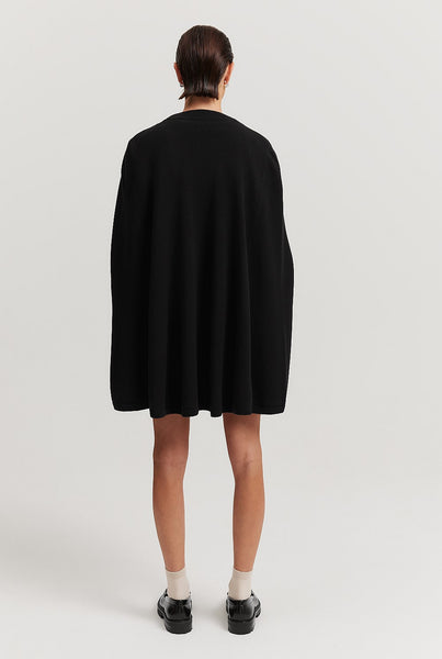 COUNTRY ROAD (LN) Wool + cashmere pocket cape cardi! 8-18