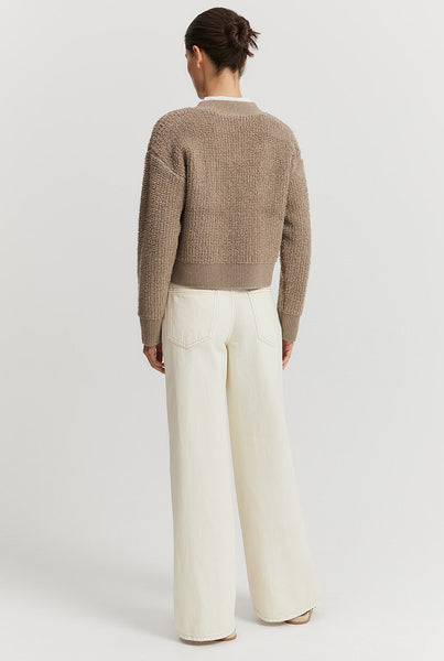 COUNTRY ROAD - Wool + cashmere boucle cardi! 12-14