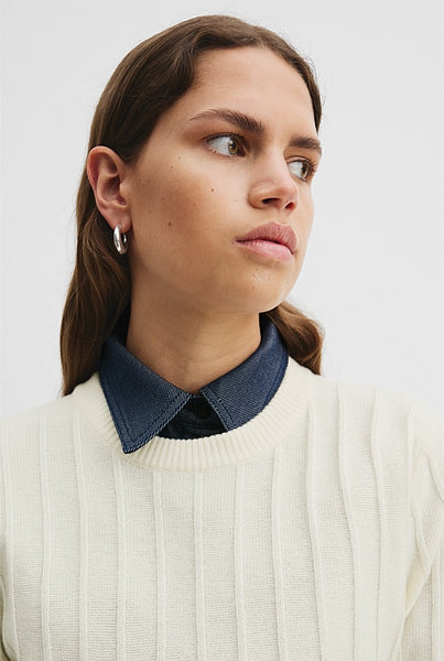 COUNTRY ROAD - Wool + cashmere rib knit tee! 12