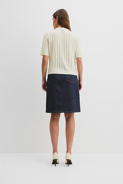 COUNTRY ROAD - Wool + cashmere rib knit tee! 12