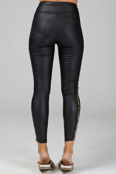 PRETTY BASIC By Augustine "Party Sandy" sequin pant! 14