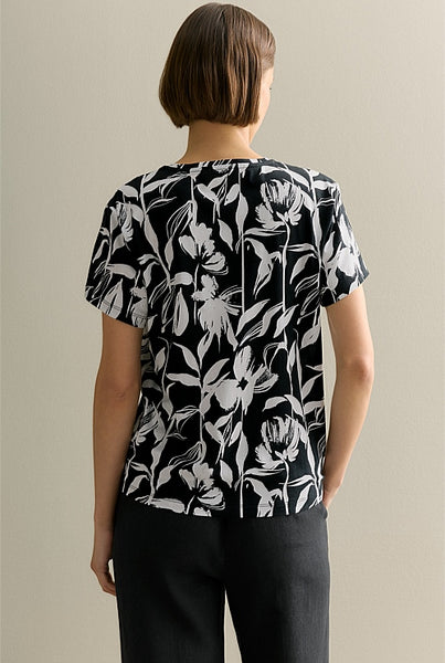 TRENERY (LN) Pima cotton floral tee! 14