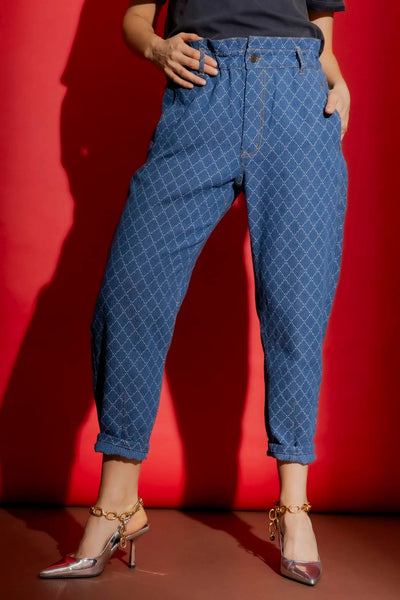 MOTTO - Diamond denim paperbag jeans! 14