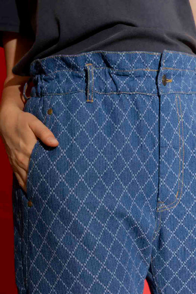 MOTTO - Diamond denim paperbag jeans! 14