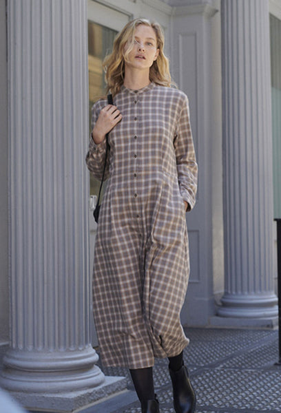 UNIQLO - Soft flannel flare shirt dress! 16