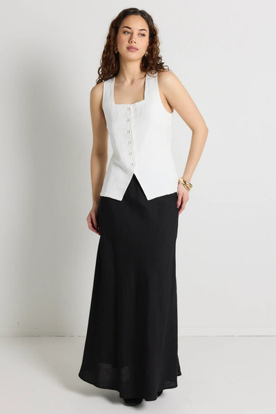 RE:UNION - Viaduct ramie square neck vest! 10