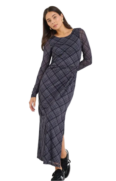 AMONG THE BRAVE "Gallery" Plaid mesh dress! 12