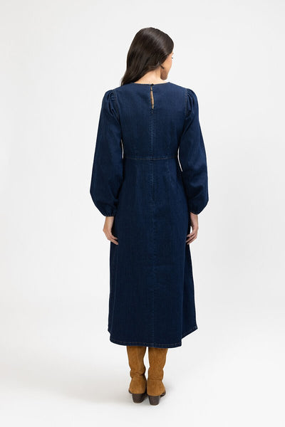 LEILA + LUCA - Lacey chambray denim midi dress! 12