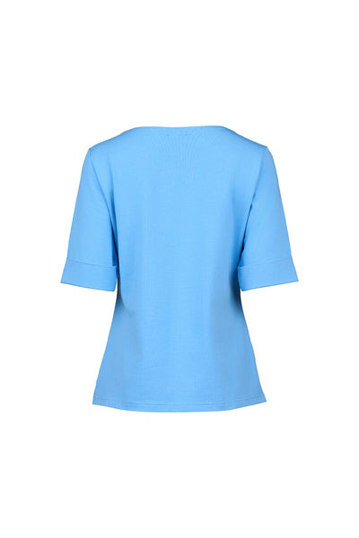 VASSALLI (LN) 'V' neck top - Sky blue! 16