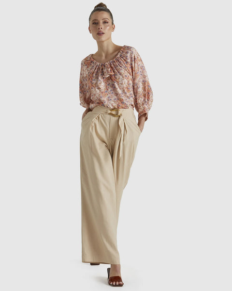 FATE + BECKER (LN) Shoreline wide leg pant - Ecru! 10