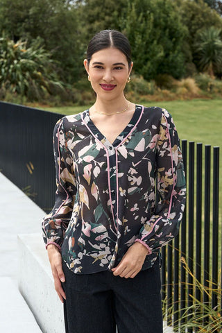 FOIL (LN) Pipeline blouse - Shadow floral print! 14
