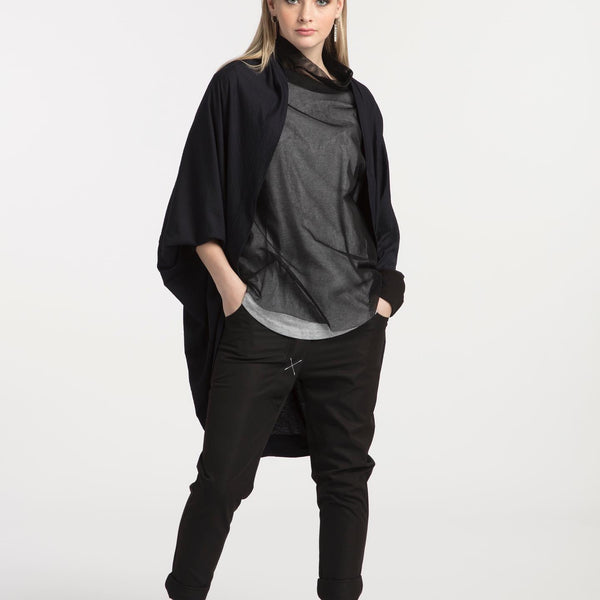 X.LAB (NZ) Blank canvas cocoon cardi - Olive! 10-14