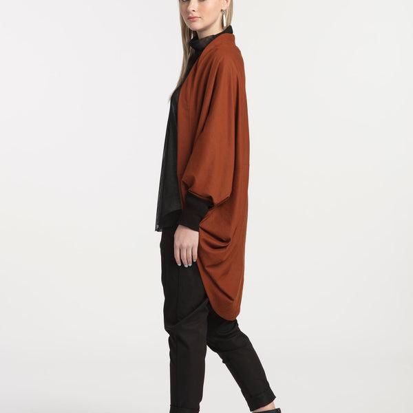 X.LAB (NZ) Blank canvas cocoon cardi - Olive! 10-14