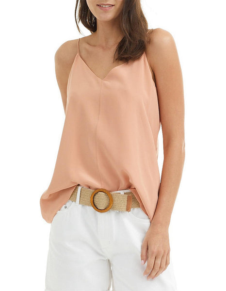 COUNTRY ROAD - Silk v-neck cami - Blush pink! 10