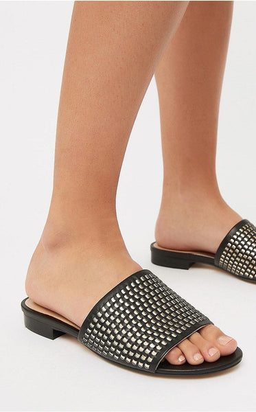 MIMCO "Venus" woven leather slides! 38