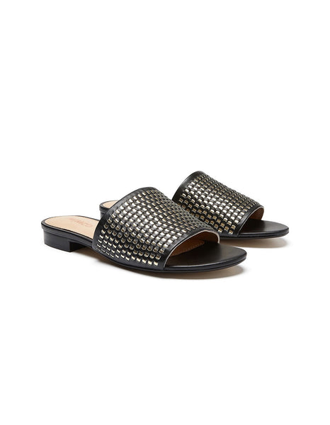 MIMCO "Venus" woven leather slides! 38