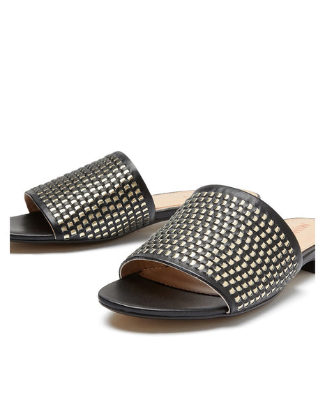 MIMCO "Venus" woven leather slides! 38