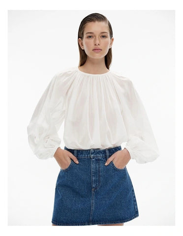 WITCHERY - Silk/cotton billow sleeve blouse! 14