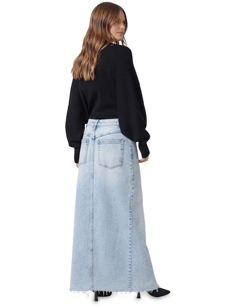 DECJUBA - Zaylee denim maxi skirt! 16