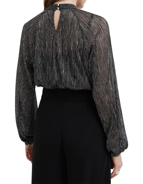 WITCHERY - High neck metallic top! 10-12