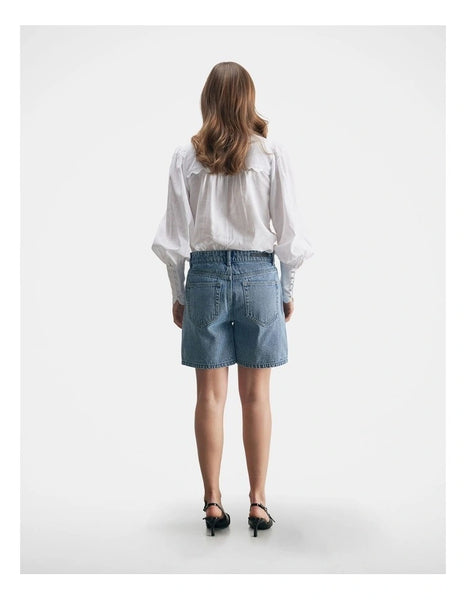 DECJUBA (BN) "Drea" trim detail linen shirt! 16