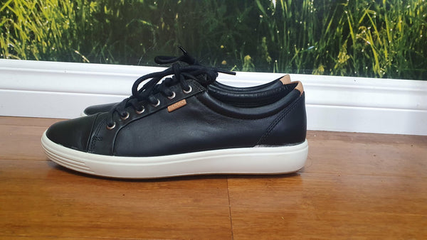 ECCO (LN) Soft 7 leather sneakers - Black! 40