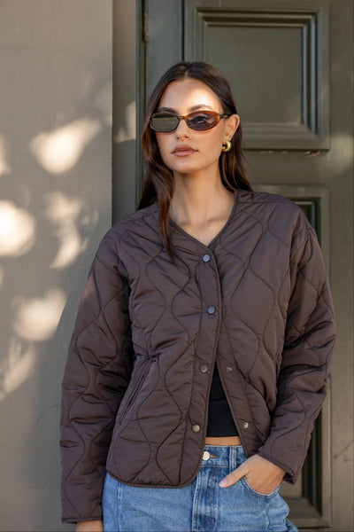 STORIES TO BE TOLD (LN) "Apex" puffer jacket - Chocolate! 14