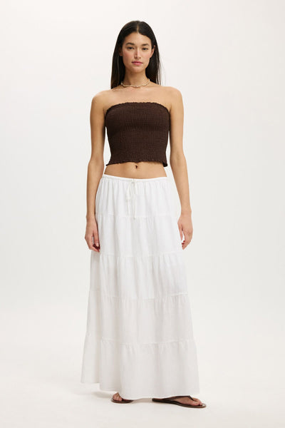 COTTON-ON (LN) Linen blend tiered maxi skirt! 12