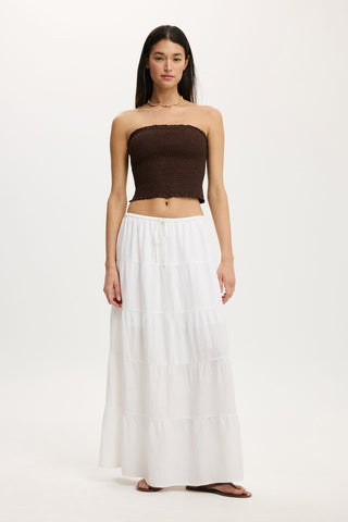 COTTON-ON (LN) Linen blend tiered maxi skirt! 12