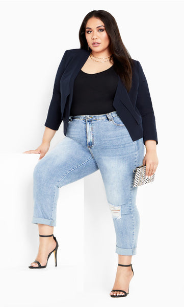 CITY CHIC - Brooke jacket - Navy! 18