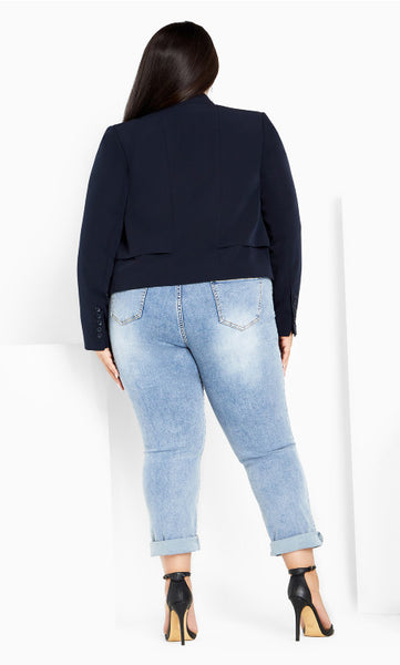 CITY CHIC - Brooke jacket - Navy! 18