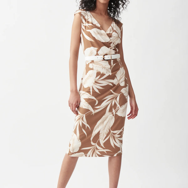 JOSEPH RIBKOFF (LN) CA - Palm wrap dress! 10