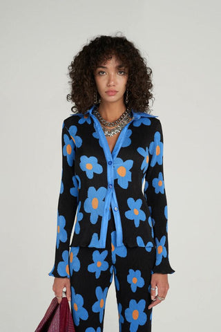 ARTHUR - Daisy print crimped shirt! 8-10