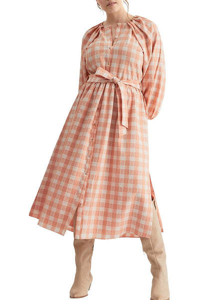 WITCHERY - Gingham midi shirt dress! 10-12