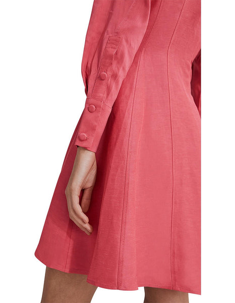 COUNTRY ROAD - Linen blend panel detail shirt dress! 10