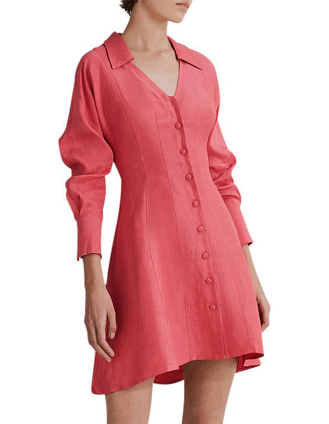 COUNTRY ROAD - Linen blend panel detail shirt dress! 10