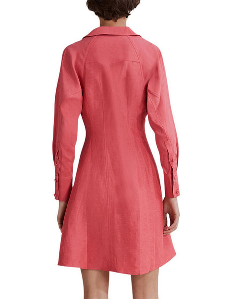 COUNTRY ROAD - Linen blend panel detail shirt dress! 10